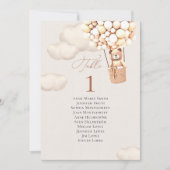 Tafelnummer en gastnamen berenballonnen (Voorkant)