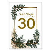 Tafelnummer Eucalyptus en Gold effect (Achterkant)