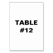 Tafelnummer Feest- en Ontvangstkaart (Achterkant)