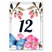 Tafelnummer - Floral Butterfly (Achterkant)