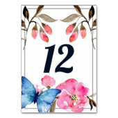 Tafelnummer - Floral Butterfly (Voorkant)