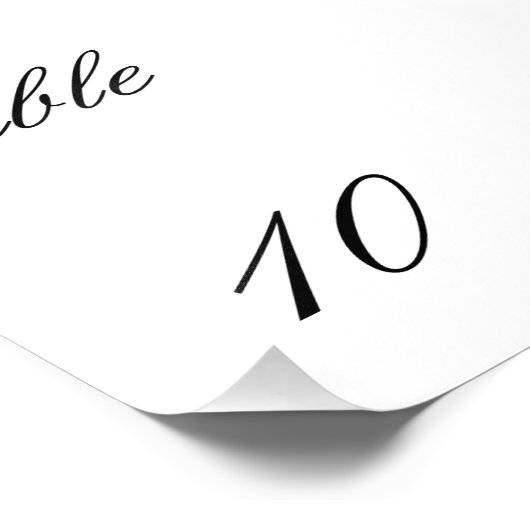 tafelnummer foto afdruk (Hoek)