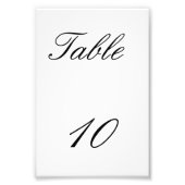 tafelnummer foto afdruk (Voorkant)