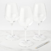 "Tafelnummer" Gepersonaliseerde wijnglas Labels (Set)