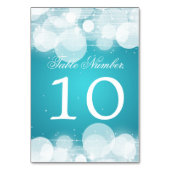 Tafelnummer Glow & Sparkle Turquoise (Voorkant)