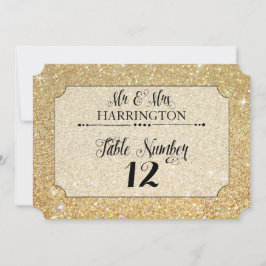 Tafelnummer Goud Glitters Mr. & Mrs. Modern Mooisi
