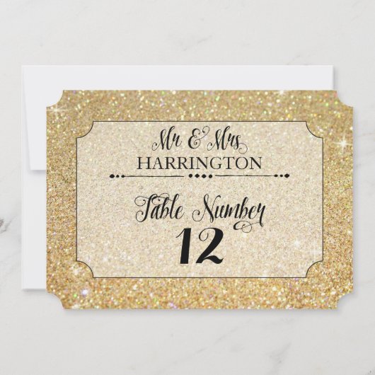 Tafelnummer Goud Glitters Mr. & Mrs. Modern Mooisi (Achterkant)
