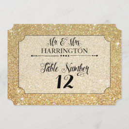 Tafelnummer Goud Glitters Mr. & Mrs. Modern Mooisi