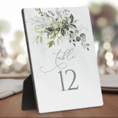 Tafelnummer Greenery Waterverf Wedding Easel Fotoplaat