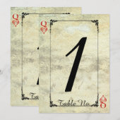 Tafelnummer Hartenkoningin Bruiloft (Voorkant / Achterkant)