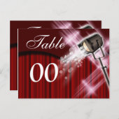 Tafelnummer Hollywood thema bruiloft (Voorkant / Achterkant)