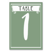 Tafelnummer Kaart - 1 (Voorkant)