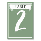 Tafelnummer Kaart - 2 (Achterkant)