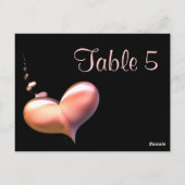 Tafelnummer Kaart Hart Strings (Achterkant)