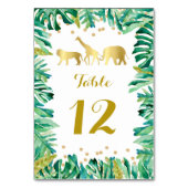 Tafelnummer kaart oerwoud dieren botanisch (Voorkant)