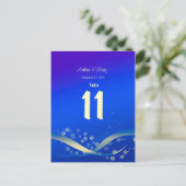 Tafelnummer Kaart winternacht (Staand voorkant)