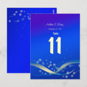 Tafelnummer Kaart winternacht (Voorkant / Achterkant)