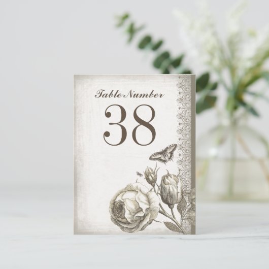 Tafelnummer kaarten (Staand voorkant)
