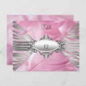 Tafelnummer Kaarten Pink Sweet 16 (Voorkant / Achterkant)