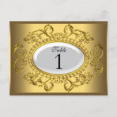 Tafelnummer Kaarten Royal White Gold (Voorkant)