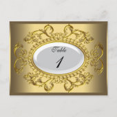 Tafelnummer Kaarten Royal White Gold (Voorkant)