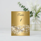 Tafelnummer Kaarten Wit Goud (Staand voorkant)