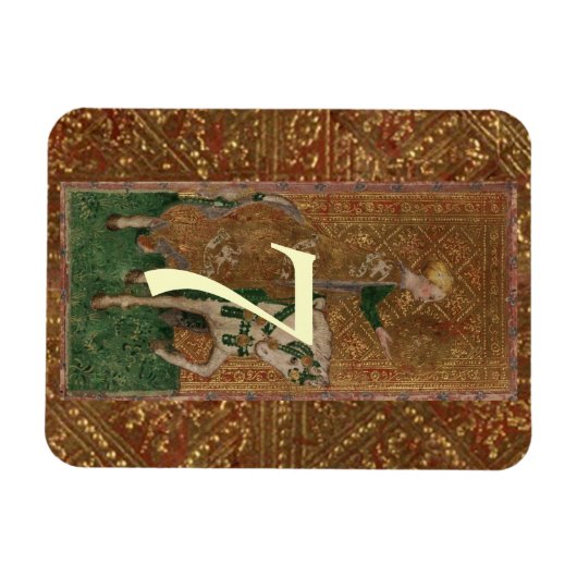 Tafelnummer Lady middeleeuwse renaissance bruiloft Magneet (Horizontaal)