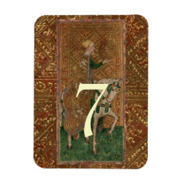 Tafelnummer Lady middeleeuwse renaissance bruiloft Magneet