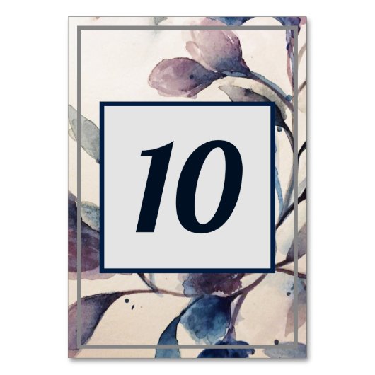 Tafelnummer - Lila olievlek (Voorkant)