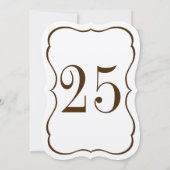 Tafelnummer met schelp (Achterkant)