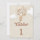 Tafelnummer met teddybeerballonnen (Achterkant)