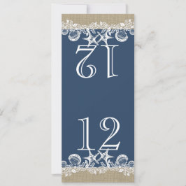 Tafelnummer met Zee Garland thema ontwerp