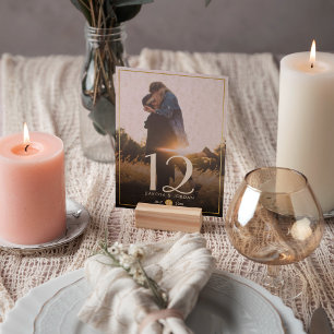 tafelnummer Moderne typografie & goudfoto