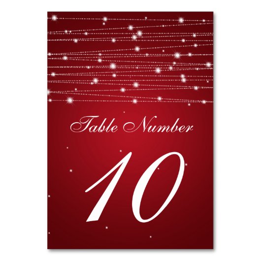 Tafelnummer mousserende lijnen rood (Achterkant)