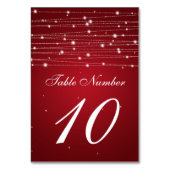 Tafelnummer mousserende lijnen rood (Voorkant)