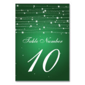 Tafelnummer mousserende lijnen smaragdgroen (Voorkant)