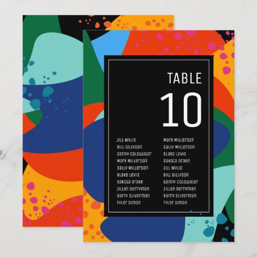 tafelnummer | Nacht in het museum (Voorkant / Achterkant)