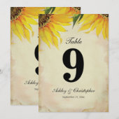 Tafelnummer negen zonnehoemhuwelijksfeest (Voorkant / Achterkant)