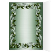 Tafelnummer notitiekaarten Ierse bruiloft (Binnen (Links))