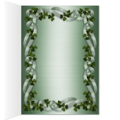 Tafelnummer notitiekaarten Ierse bruiloft (Binnen (Rechts))