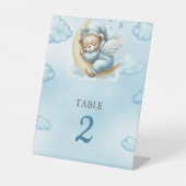 Tafelnummer Oh Baby Teddy Bear Reclamebord Met Voetstuk (Voorkant)