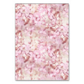 Tafelnummer Plaats Kaart Roze Hortensia's Gold Fau (Achterkant)