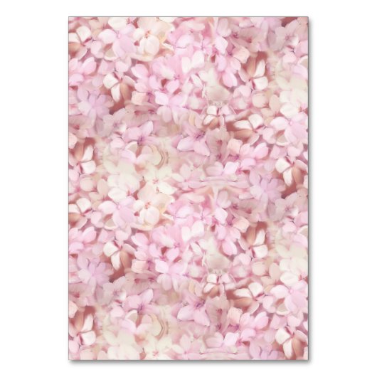 Tafelnummer Plaats Kaart Roze Hortensia's Gold Fau (Achterkant)