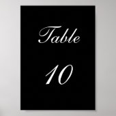 Tafelnummer Poster (Voorkant)