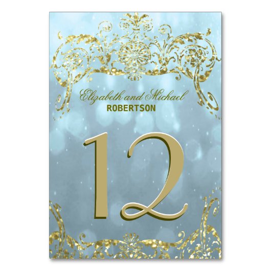 tafelnummer | Princess Blue (Achterkant)