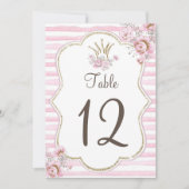 Tafelnummer prinses florroze goud (Voorkant)