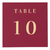 Tafelnummer QR code menu bordeaux business logo Kubus (Voorkant)