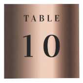 Tafelnummer QR code menu brons bedrijf logo Kubus (Voorkant)