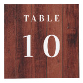 Tafelnummer QR-code menu hout bedrijf logo Kubus (Voorkant)