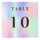 Tafelnummer QR code menu roze mint business logo Kubus (Voorkant)